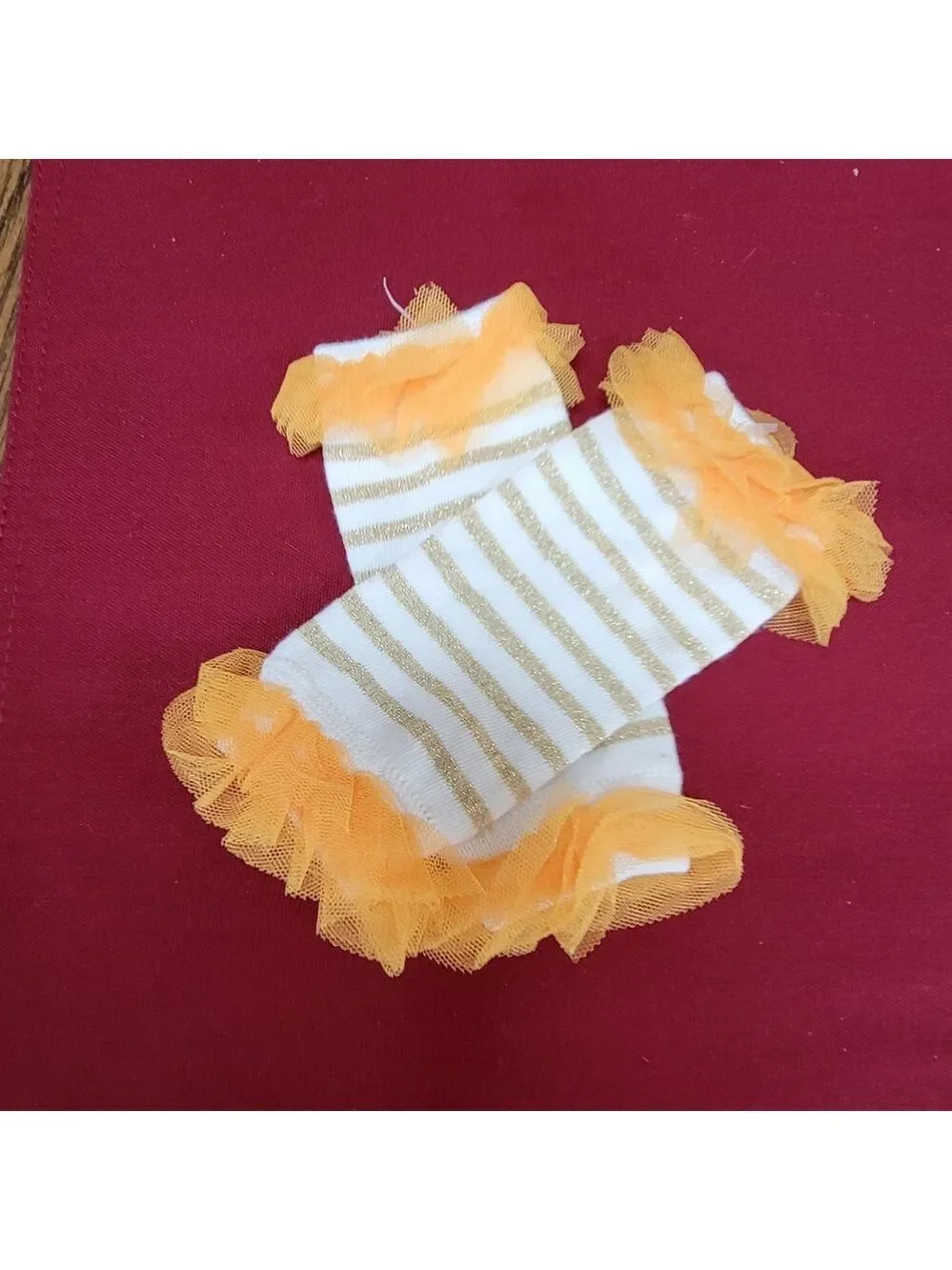 NWT/NWOT Newborn Holiday Outfit Glittery pants, headband, leg warmers